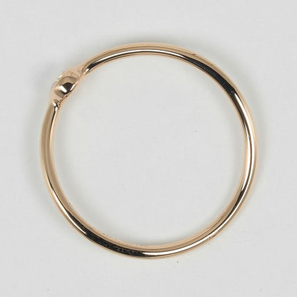 Tiffany & Co Wave Single Row 18k Pink Gold X Diamond Size 7.5