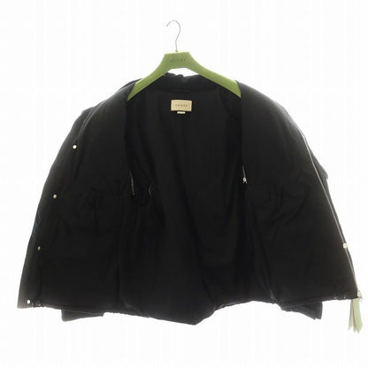 Gucci Down Jacket Down Vest 2way Logo Patch Outerwear 52 Black 641311 An39