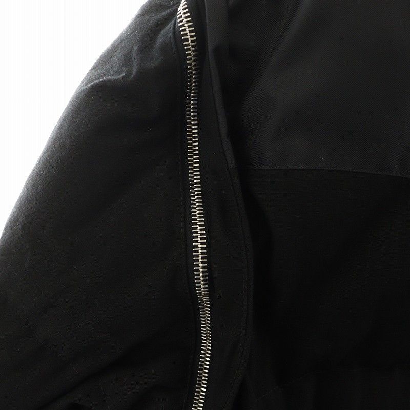 Gucci Down Jacket Down Vest 2way Logo Patch Outerwear 52 Black 641311 An39