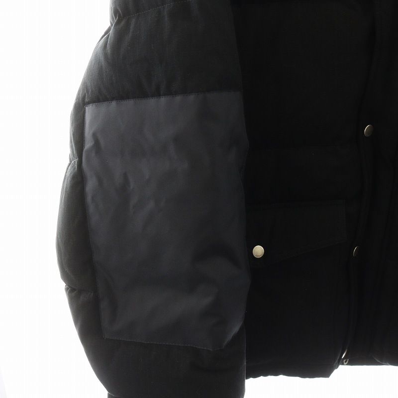 Gucci Down Jacket Down Vest 2way Logo Patch Outerwear 52 Black 641311 An39