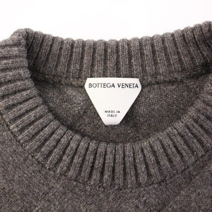 Bottega Veneta 24ss Intreccio Knit Sweater Long Sleeve XS Gray KH