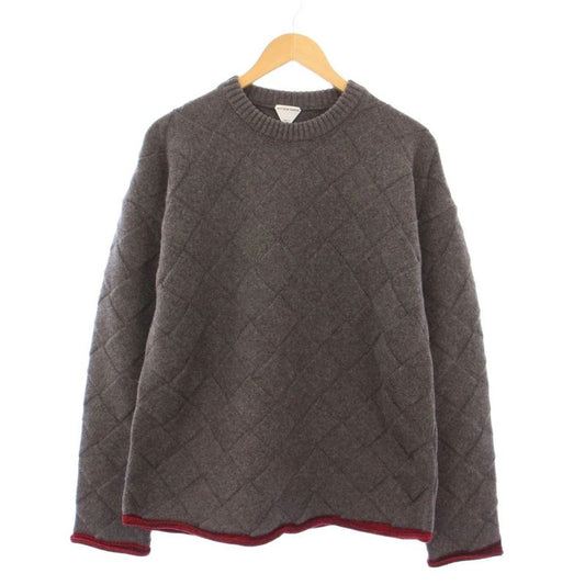 Bottega Veneta 24ss Intreccio Knit Sweater Long Sleeve XS Gray KH