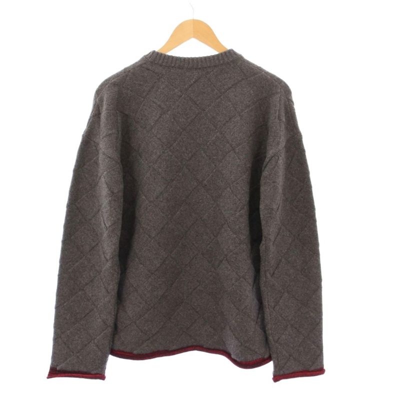 Bottega Veneta 24ss Intreccio Knit Sweater Long Sleeve XS Gray KH