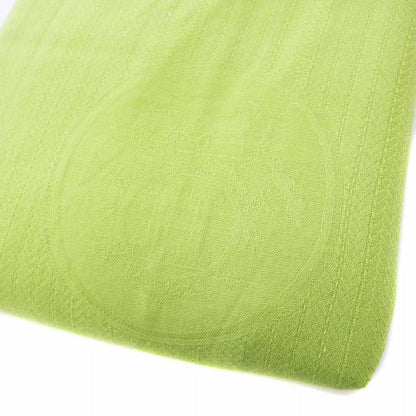 Hermes Ex-Libris Shawl Cashmere Silk Tube Shape Green KH • OH