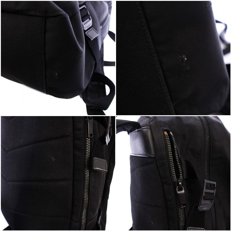 Saint Laurent Paris City Trekking Backpack Rucksack Sac Daypack Bag Nylon Black