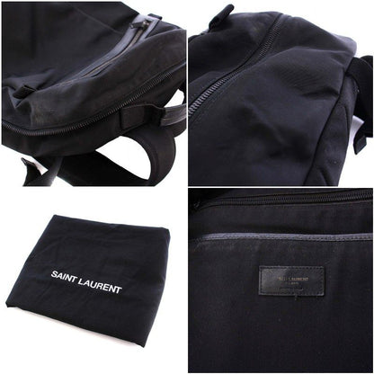 Saint Laurent Paris City Trekking Backpack Rucksack Sac Daypack Bag Nylon Black