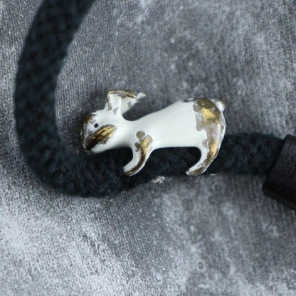 Loewe Relaxed Fit Hoodie Pullover Hood Logo Rabbit Fleece Print Black S359y25x52