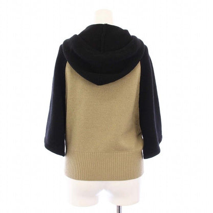 Christian Dior 22aw Knit Parka 3/4 Sleeve Pullover Cashmere Logo I42 Black