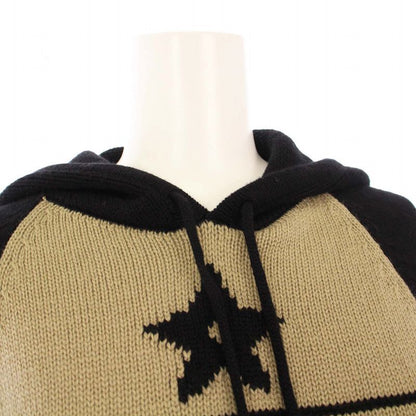 Christian Dior 22aw Knit Parka 3/4 Sleeve Pullover Cashmere Logo I42 Black