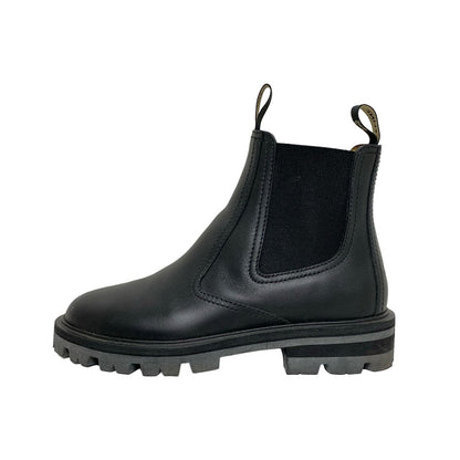 Celine Short Boots 37 Women's - Black Side Gore Leather