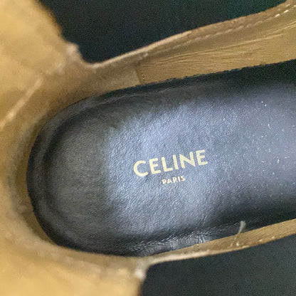 Celine Short Boots 37 Women's - Black Side Gore Leather