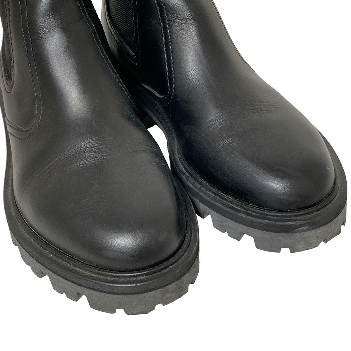 Celine Short Boots 37 Women's - Black Side Gore Leather