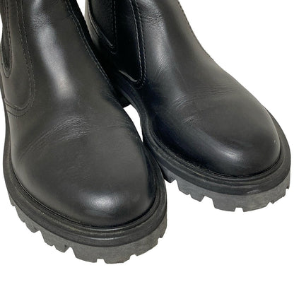 Celine Short Boots 37 Women's - Black Side Gore Leather