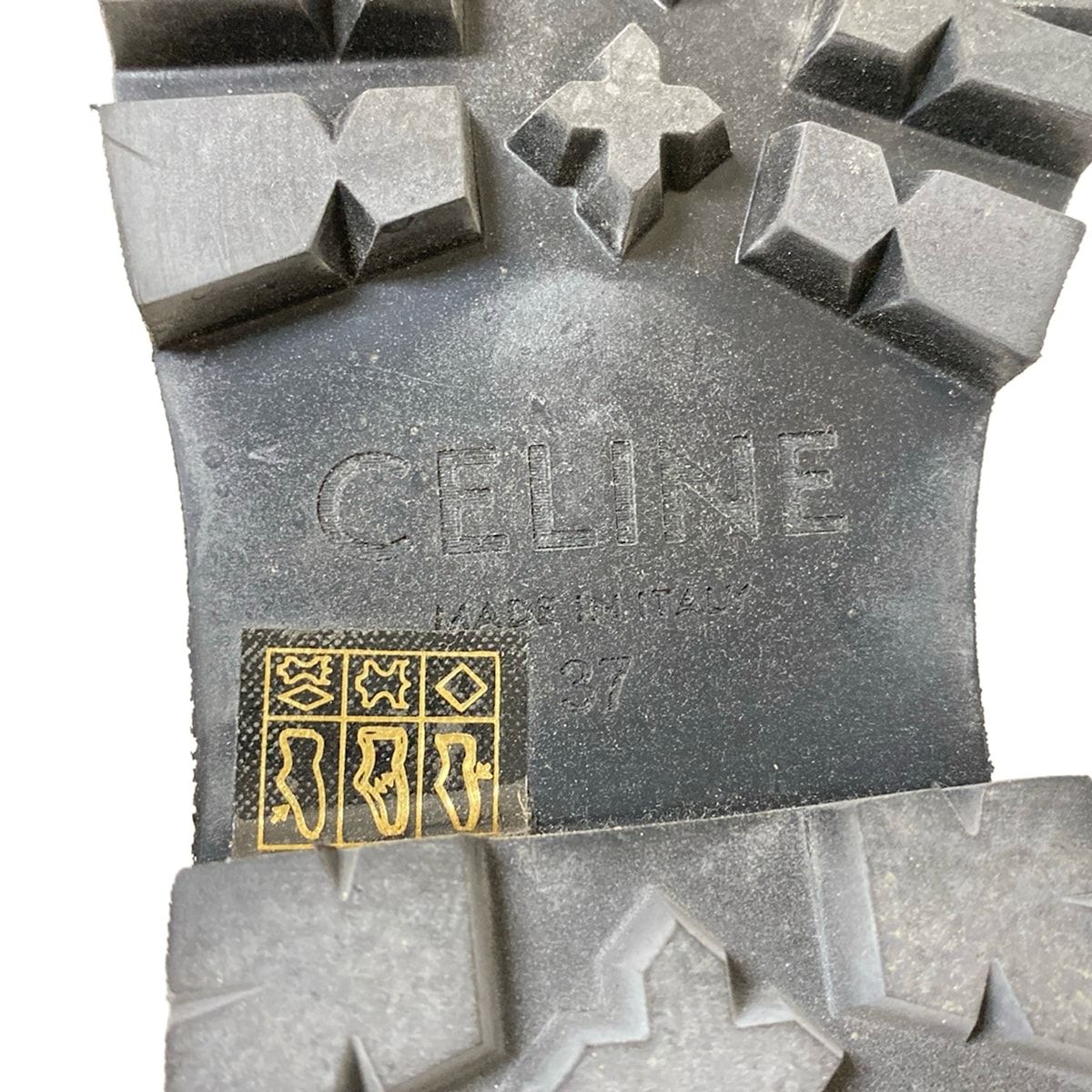 Celine Short Boots 37 Women's - Black Side Gore Leather