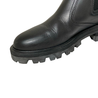 Celine Short Boots 37 Women's - Black Side Gore Leather