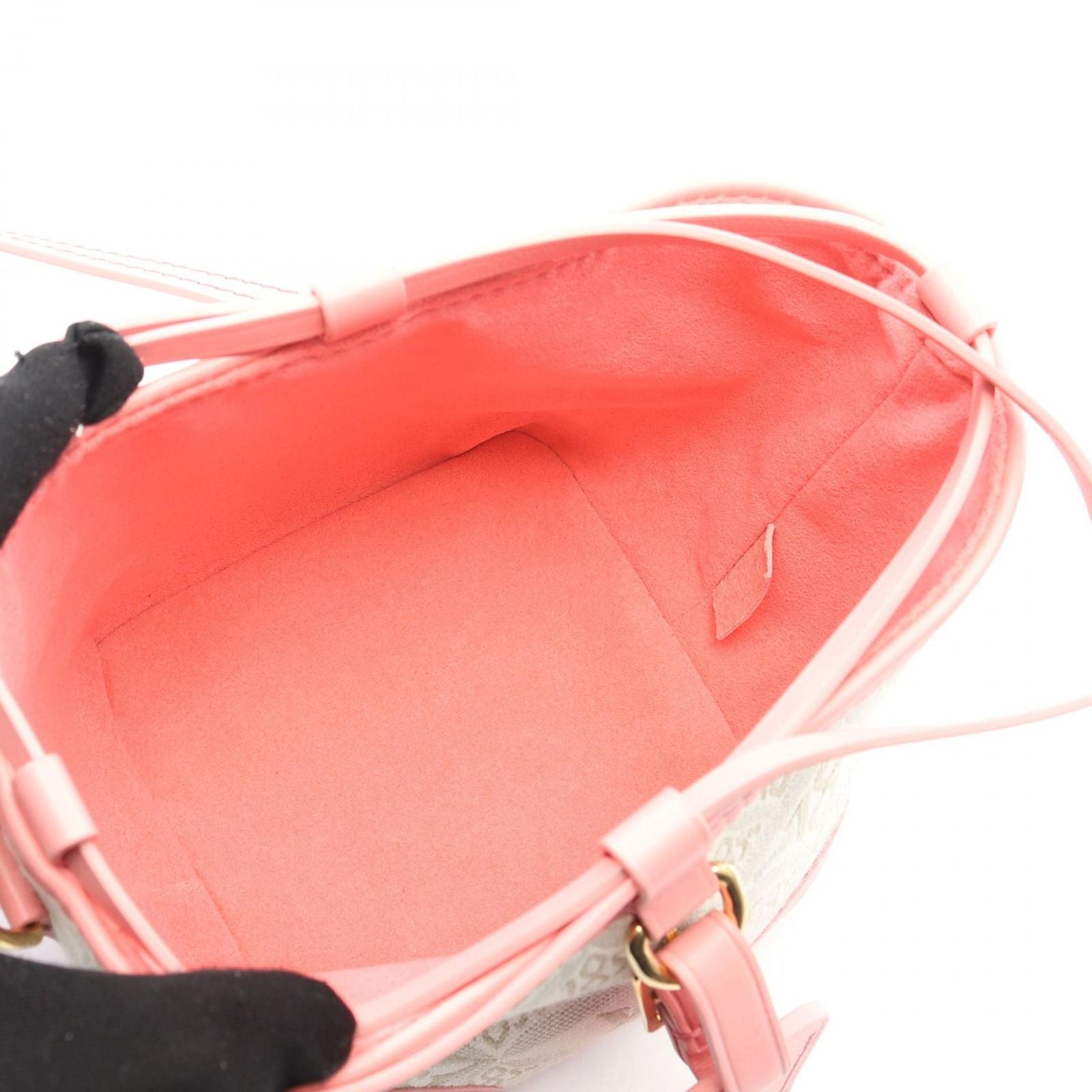 Louis Vuitton Handbag Noe Perse Monogram Jacquard Since1854 M81112 Pink Canvas