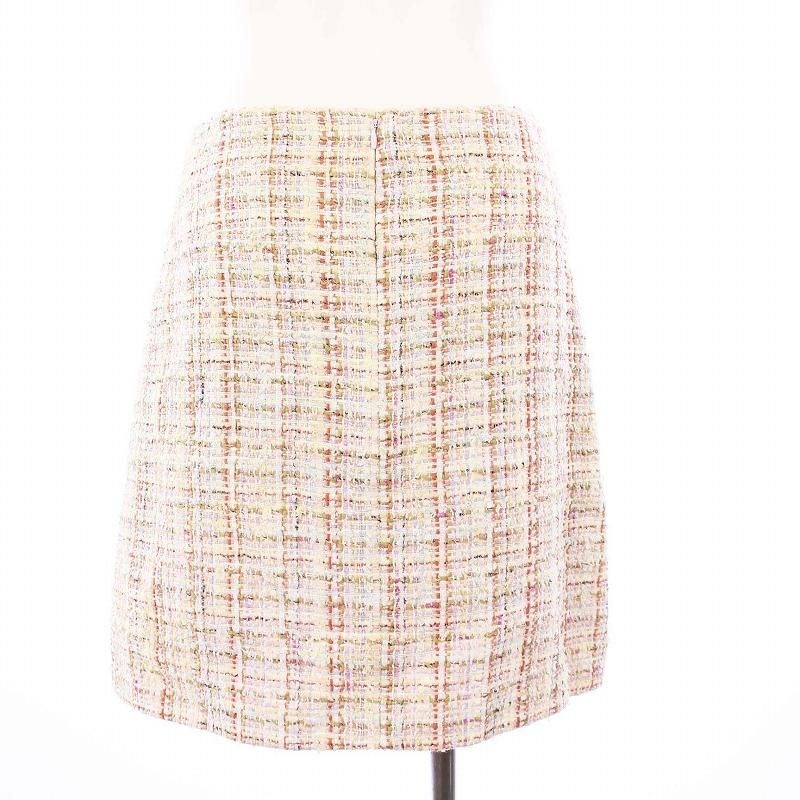 Chanel 2012 Model Suit Tailored Jacket Tight Skirt Mini Tweed 34 36 Multicolor