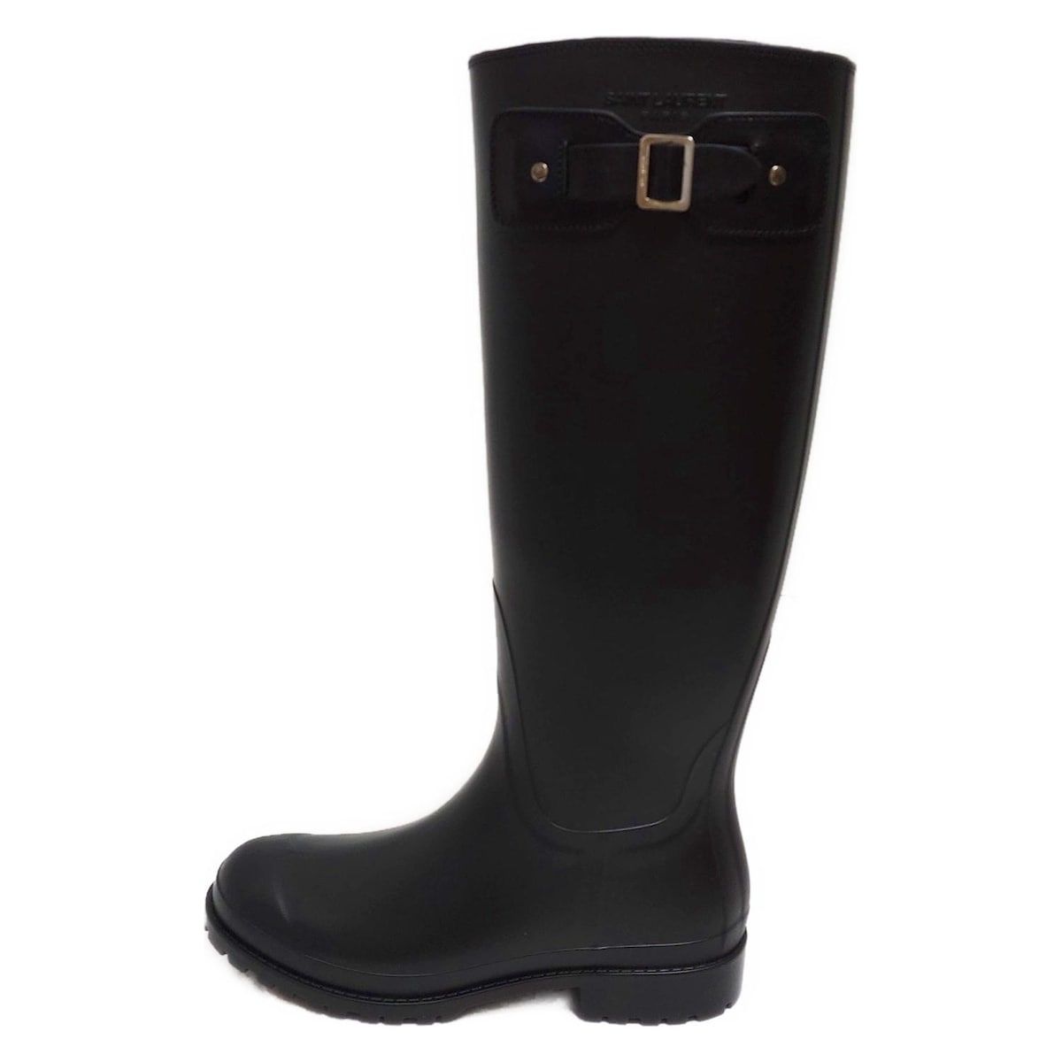 Saint Laurent Paris Rain Boots 36 Women's Excellent Condition - Black