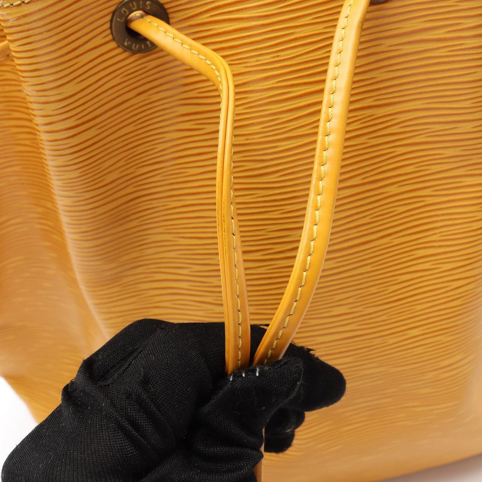 Louis Vuitton Shoulder Bag Petit Noe M44109 Tassili Yellow Leather Petit Noe