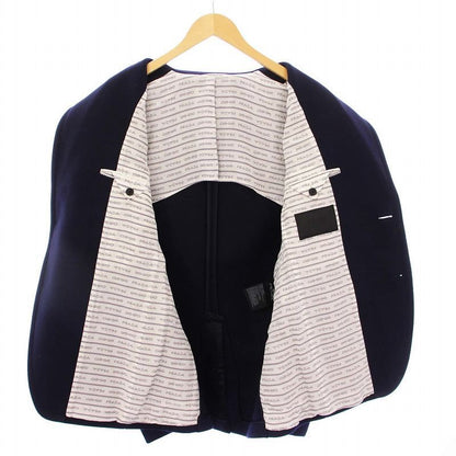 Prada 2021 Tailored Jacket Gold Button Cashmere Blend 50 Navy Sd137 KH