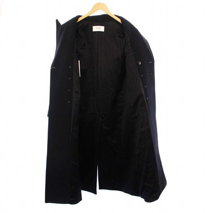 Celine Tagged Seventies Peacoat P Coat Outerwear Long Gold Buttons 38 Black