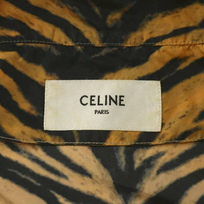 Celine Eddy Period Leopard Half Zip Nylon Jacket Leopard Half Zip Nylon Jacket