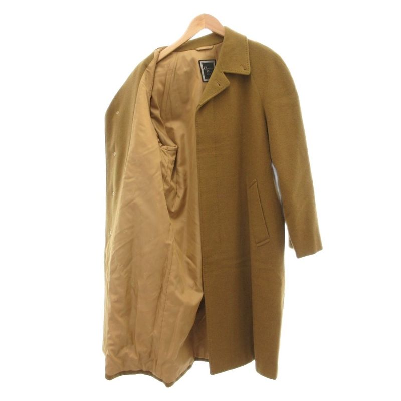 Christian Dior Monsieur Vintage Balmachan Coat Stainless Steel Collar Long
