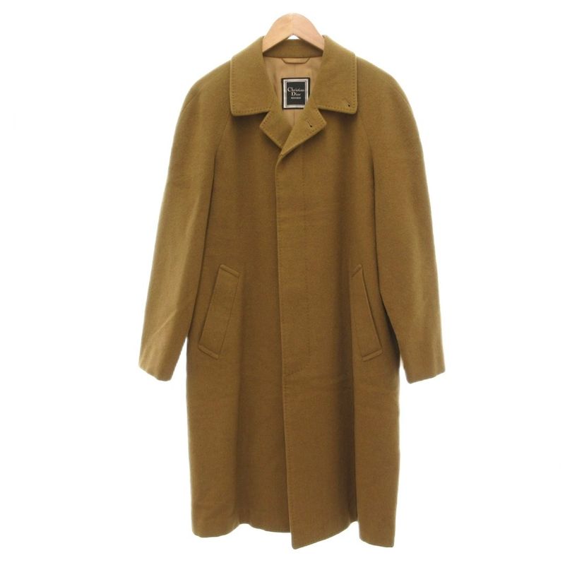Christian Dior Monsieur Vintage Balmachan Coat Stainless Steel Collar Long