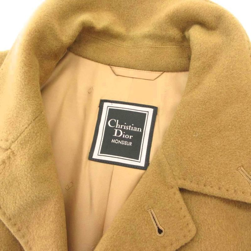 Christian Dior Monsieur Vintage Balmachan Coat Stainless Steel Collar Long