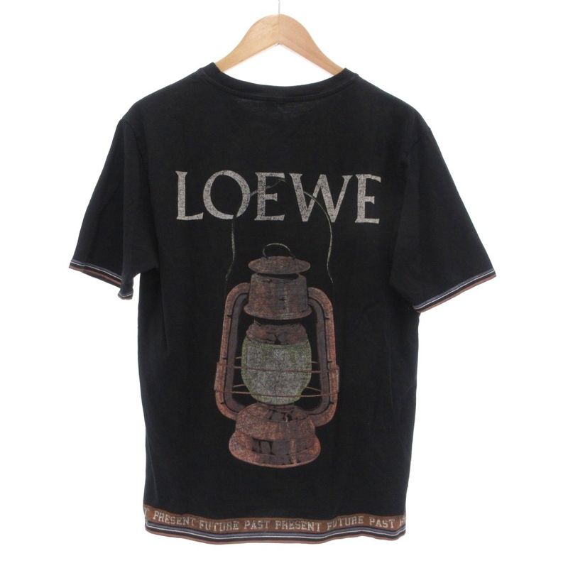 Loewe 18aw T-Shirt Short Sleeve Lantern Graphic Back Print M Black Uo Aa