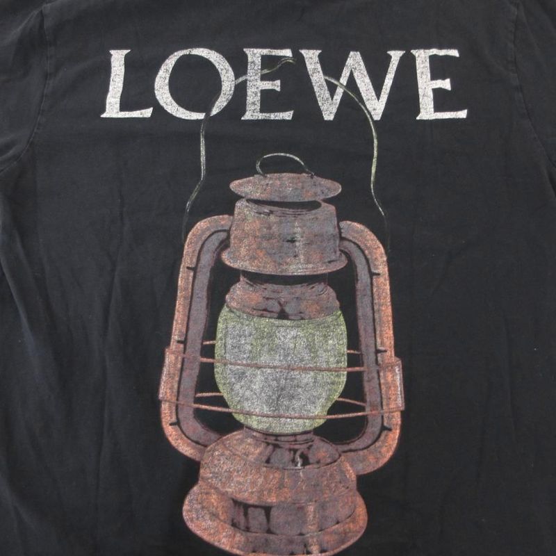 Loewe 18aw T-Shirt Short Sleeve Lantern Graphic Back Print M Black Uo Aa