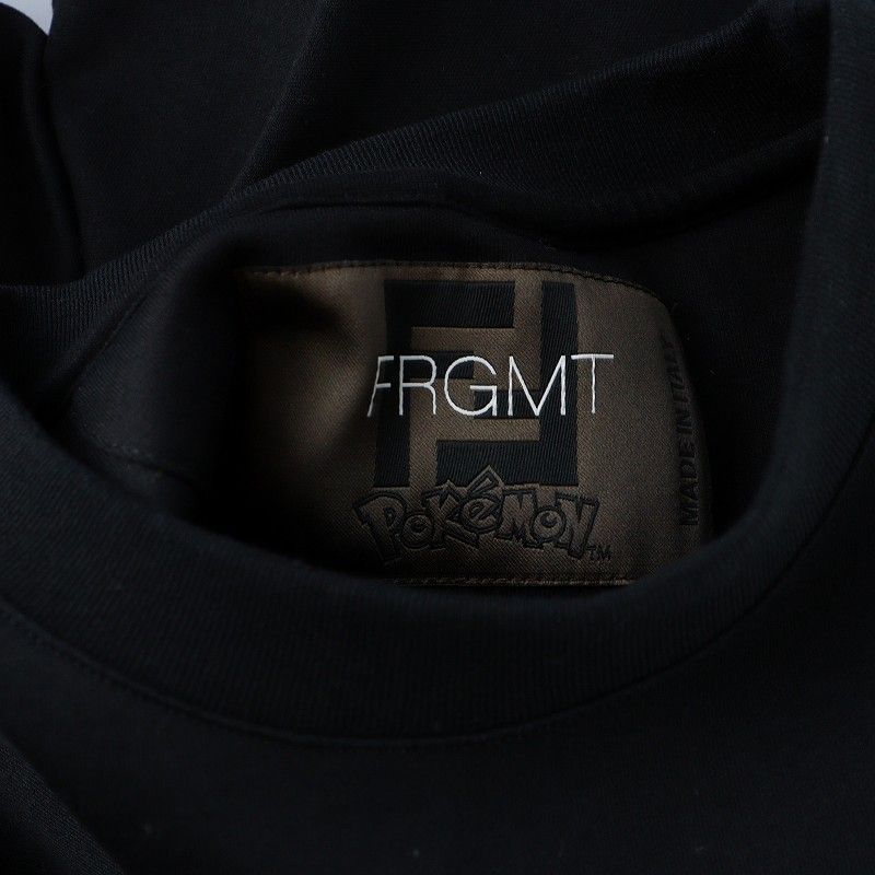 Fendi Fragment Frgmt Pokemon T-Shirt Cut and Sew Short Sleeve Caillou Logo S