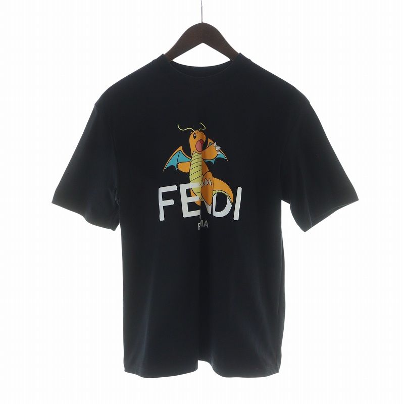 Fendi Fragment Frgmt Pokemon T-Shirt Cut and Sew Short Sleeve Caillou Logo S