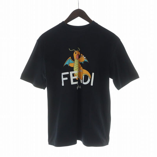 Fendi Fragment Frgmt Pokemon T-Shirt Cut and Sew Short Sleeve Caillou Logo S