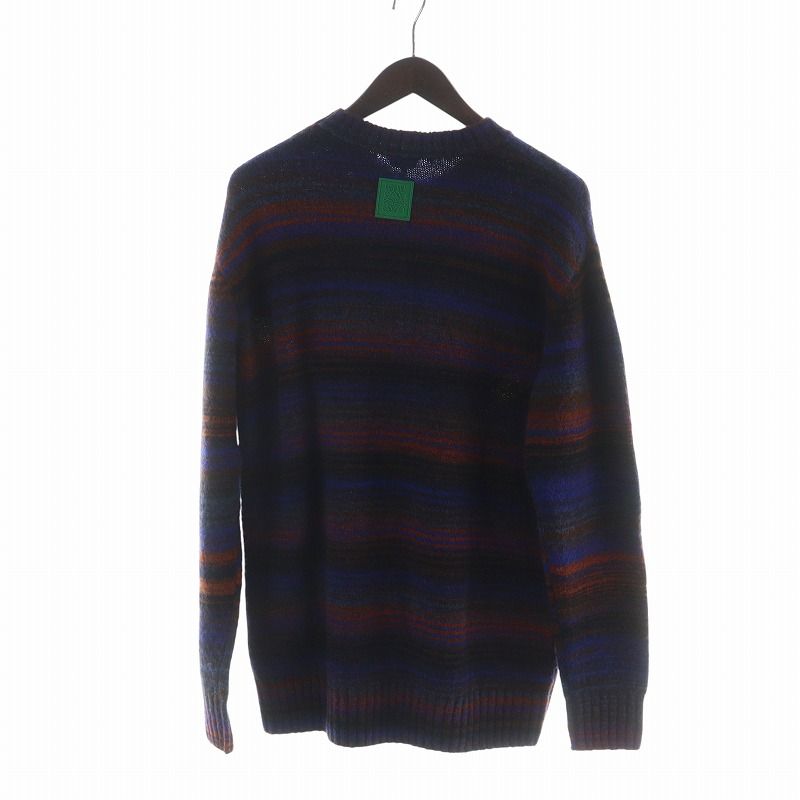 Loewe 24aw Knit Sweater with Tag Long Sleeve Multi-Border Rubber Patch Logo
