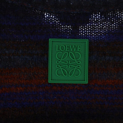 Loewe 24aw Knit Sweater with Tag Long Sleeve Multi-Border Rubber Patch Logo