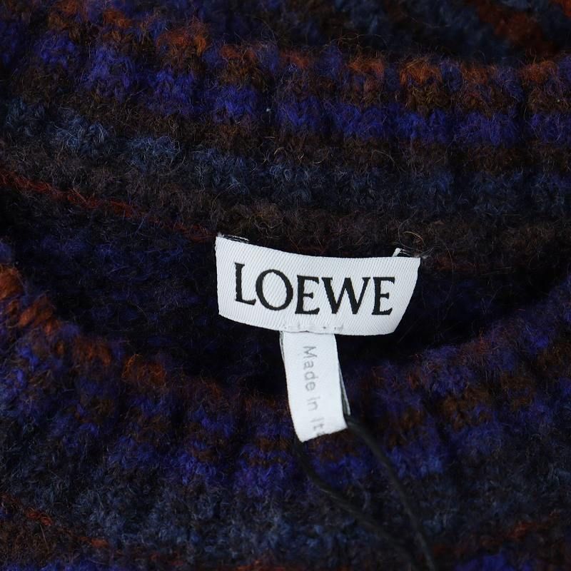 Loewe 24aw Knit Sweater with Tag Long Sleeve Multi-Border Rubber Patch Logo