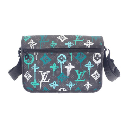 Louis Vuitton Archie Messenger Shoulder Bag Monogram Eclipse Black Men's