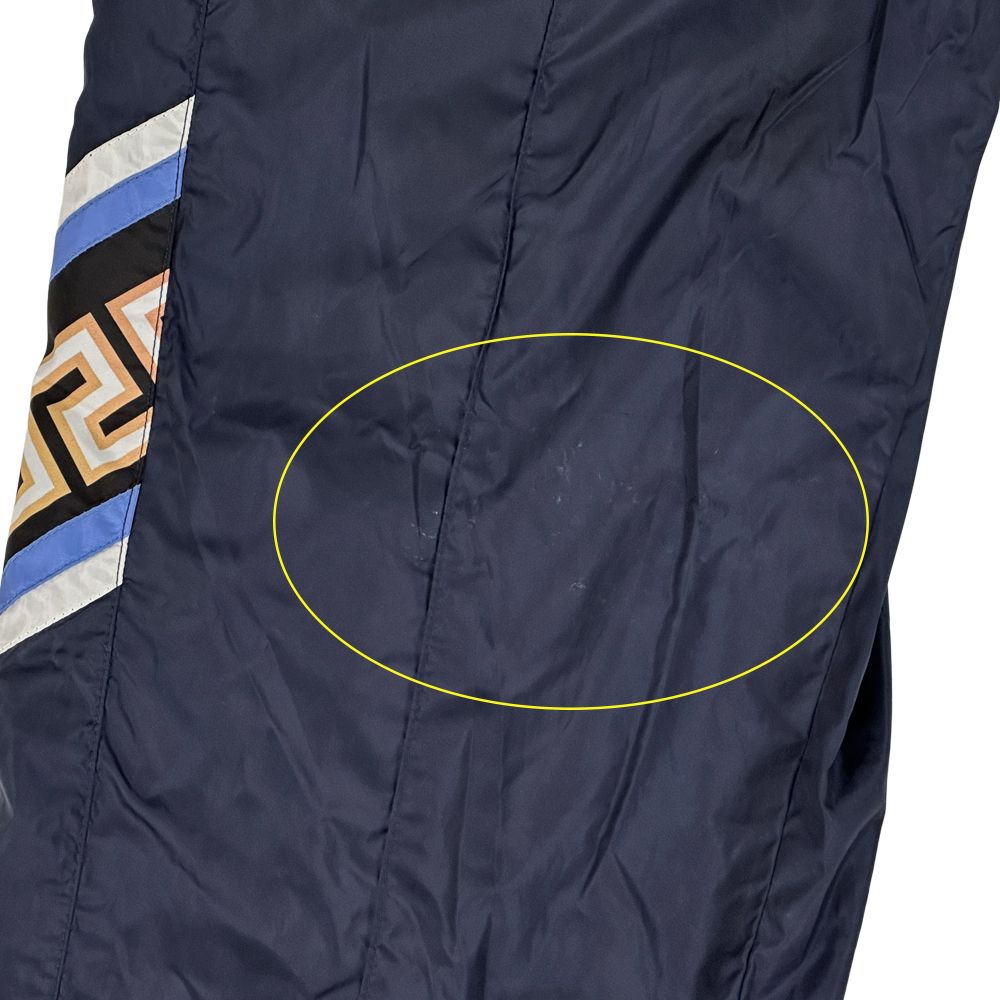 Versace Set Women'S Men'S Brand Nylon Windbreaker Navy Multicolor 46 48