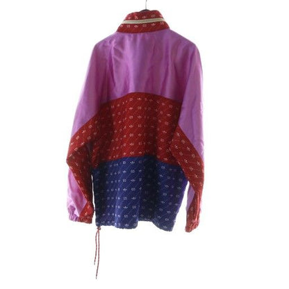 Gucci Adidas 22ss Acetate Nylon Anorak Jacket Parka Half Zip Logo Hood 48 Red