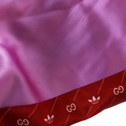 Gucci Adidas 22ss Acetate Nylon Anorak Jacket Parka Half Zip Logo Hood 48 Red