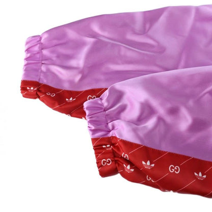 Gucci Adidas 22ss Acetate Nylon Anorak Jacket Parka Half Zip Logo Hood 48 Red