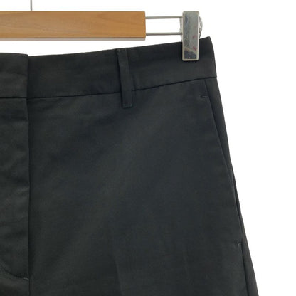 Prada | Cotton Wide Slacks Pants | 36 | Black | Ladies