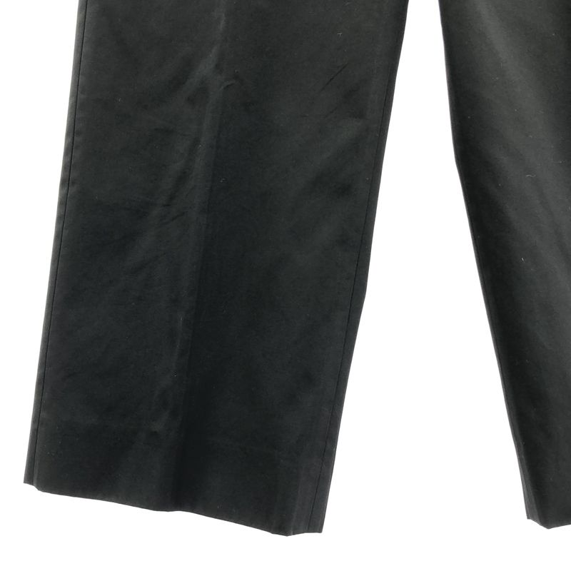 Prada | Cotton Wide Slacks Pants | 36 | Black | Ladies