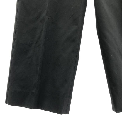 Prada | Cotton Wide Slacks Pants | 36 | Black | Ladies