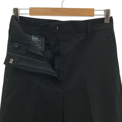 Prada | Cotton Wide Slacks Pants | 36 | Black | Ladies