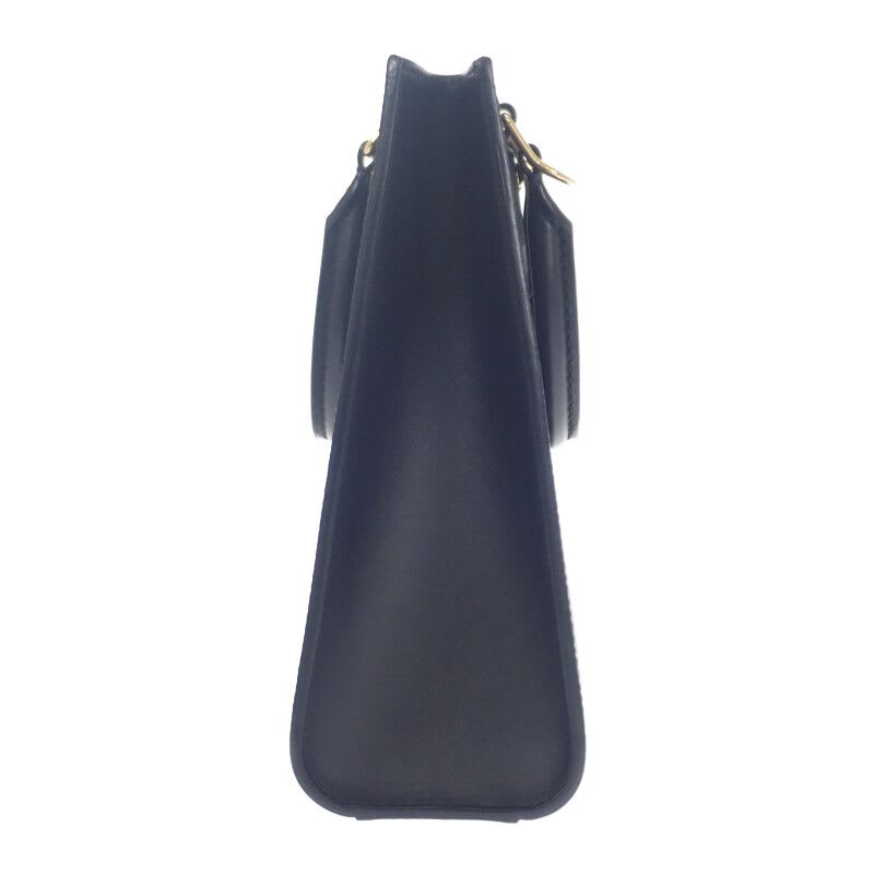 Louis Vuitton Sac Plat BB Epi 2-Way Bag Black Gold Hardware