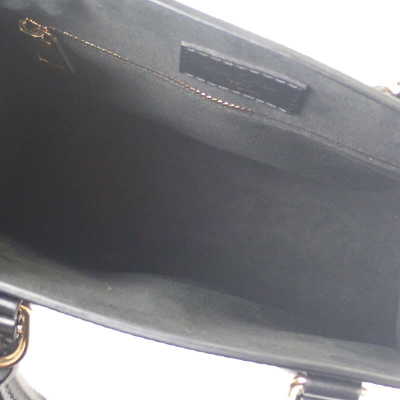 Louis Vuitton Sac Plat BB Epi 2-Way Bag Black Gold Hardware