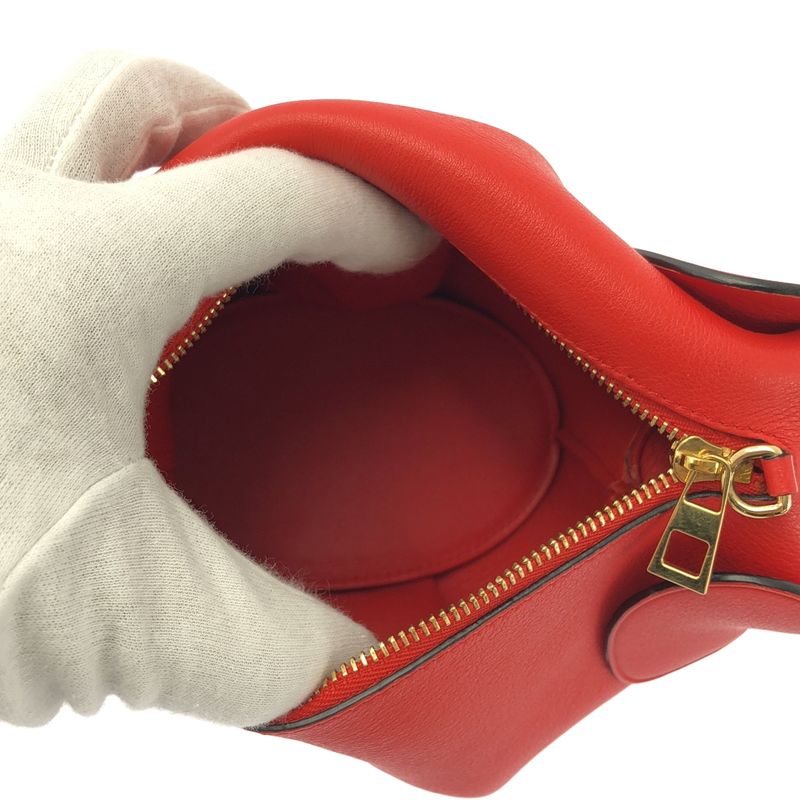 Loewe | Elephant Leather Mini Shoulder Bag | Red | Ladies