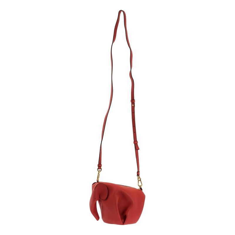 Loewe | Elephant Leather Mini Shoulder Bag | Red | Ladies